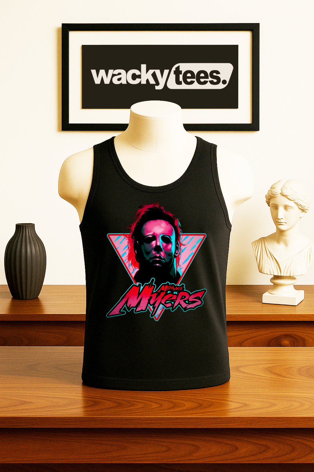Michael Myers 80s style Horror Terror Halloween Graphic Tee Shirt - Blackthorn 31