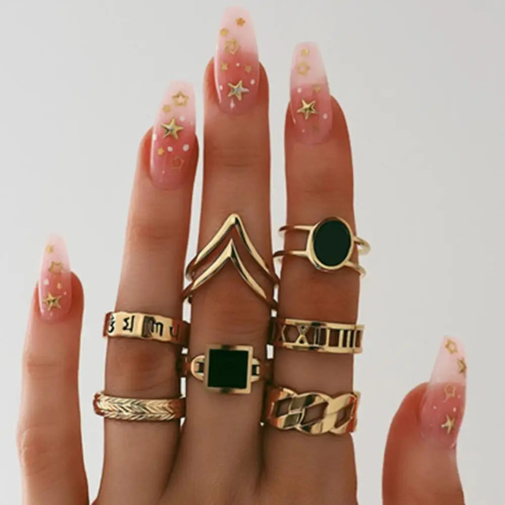 Bohemian Witchy Trendy Ring Sets - Blackthorn 31