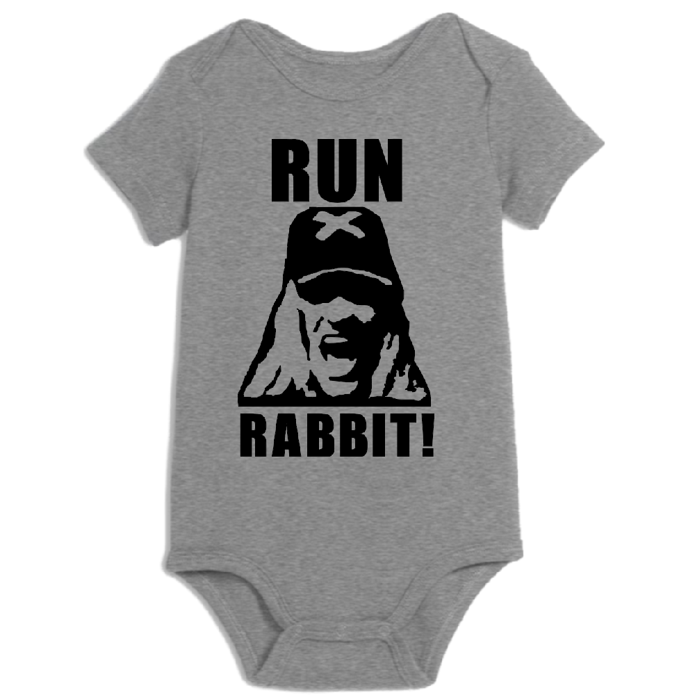 Gray Otis Run Rabbit House 1000 Corpses horror-themed newborn to 24 months children's bodysuit by witchcraftedinmi.