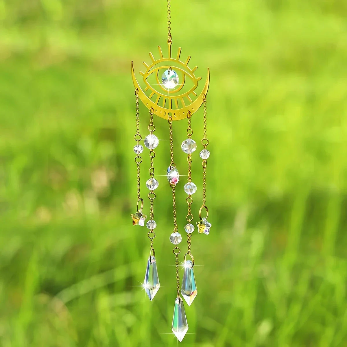 Moon Phase Crystal Sun Catcher