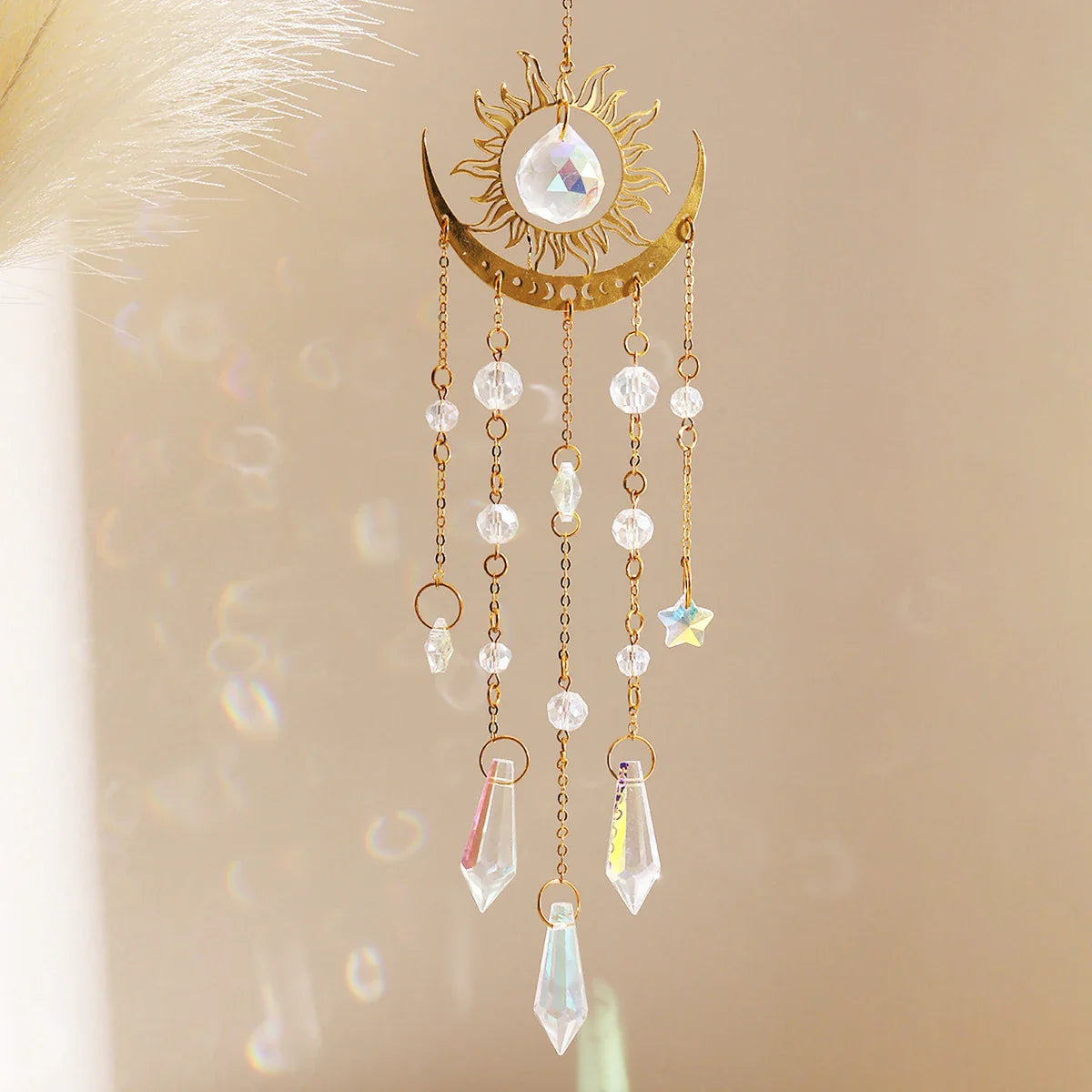 Moon Phase Crystal Sun Catcher