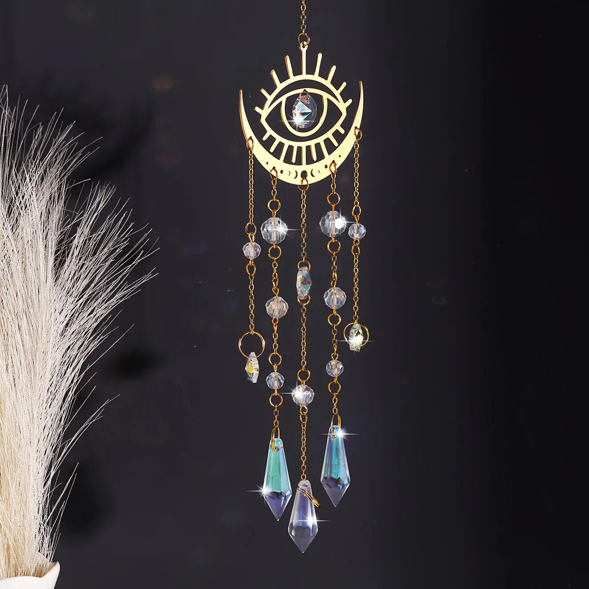 Moon Phase Crystal Sun Catcher