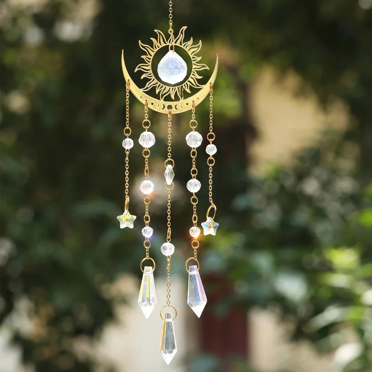Moon Phase Crystal Sun Catcher