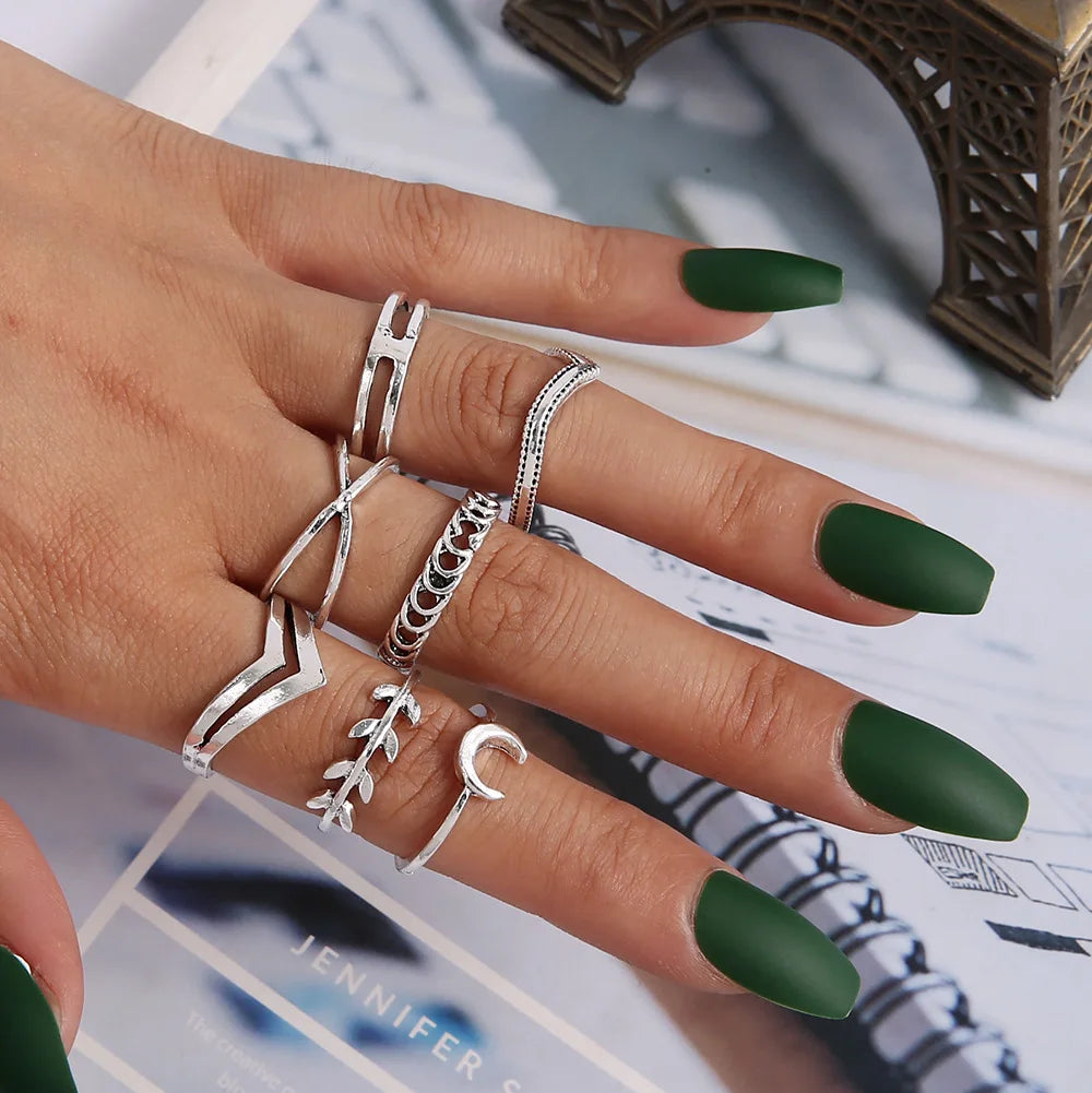 Bohemian Witchy Trendy Ring Sets - Blackthorn 31