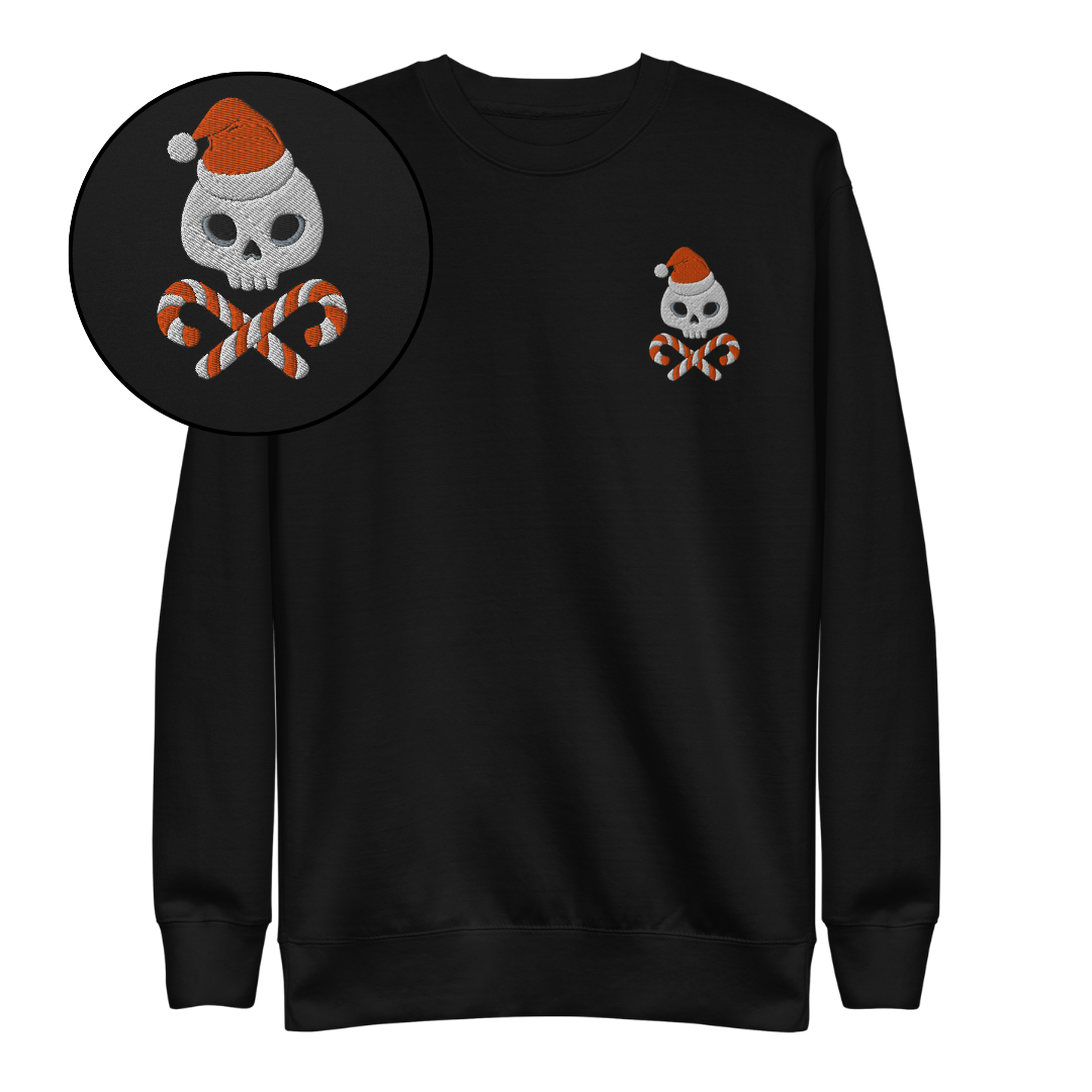 Candy Bones Unisex Embroidered Sweatshirt