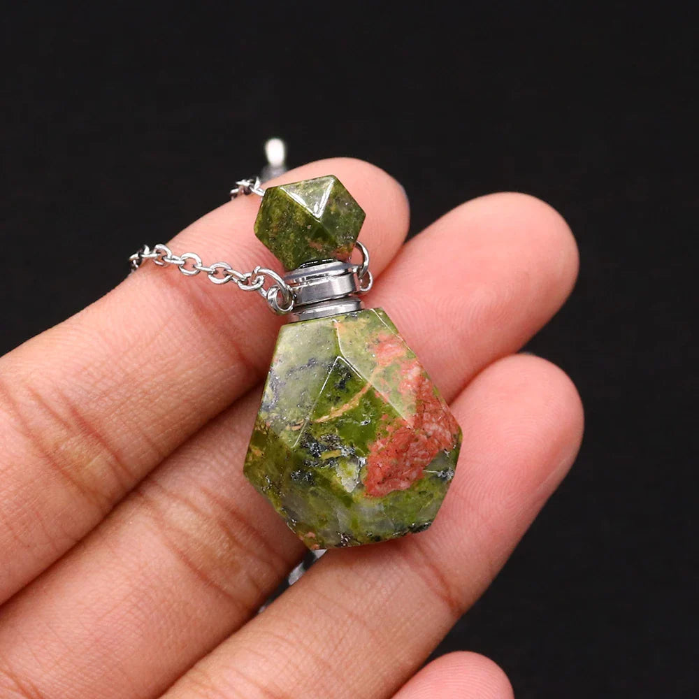 Crystal Potion Bottle Necklaces - Blackthorn 31