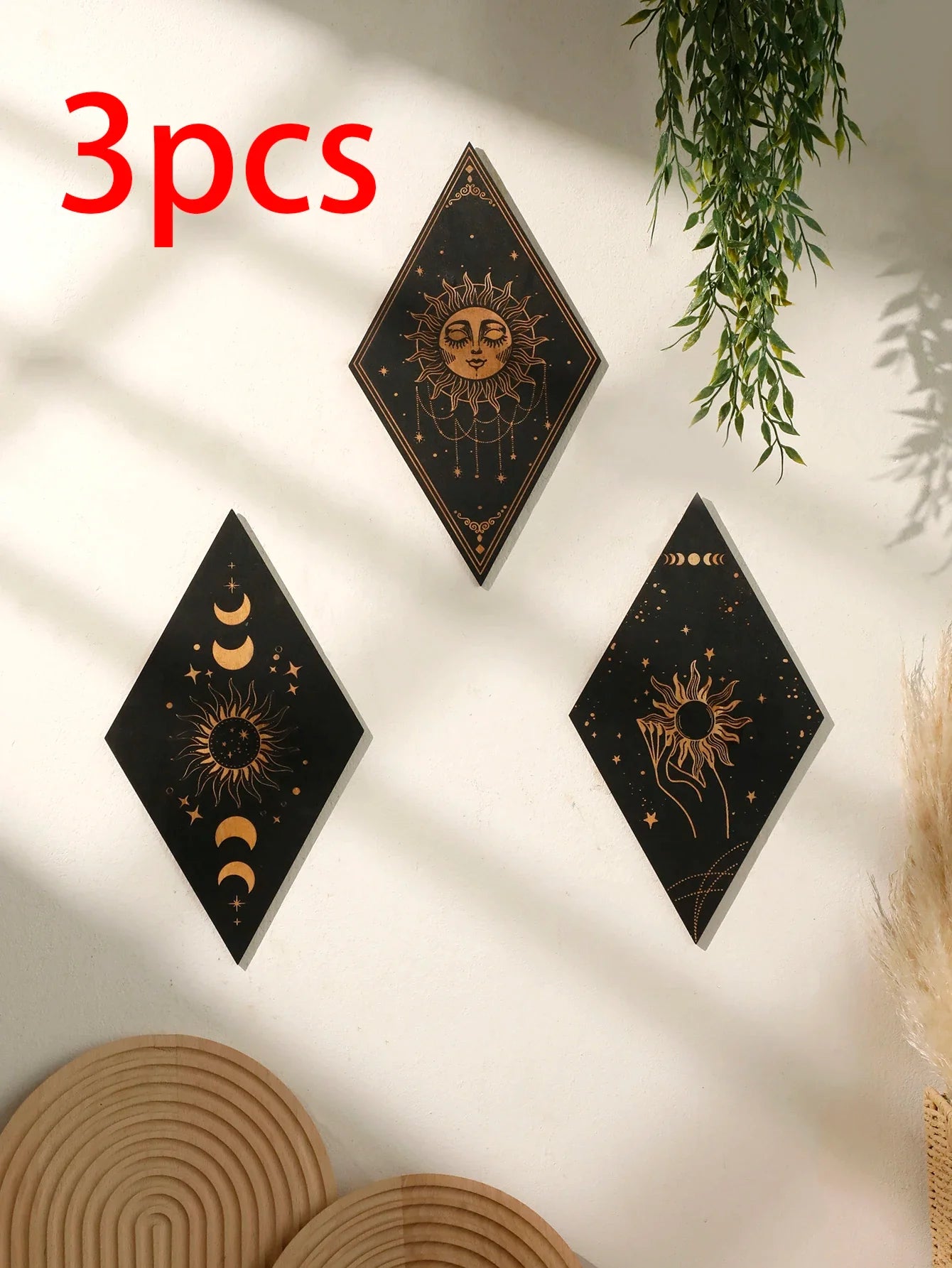 Wood Witchy Wall Plaques