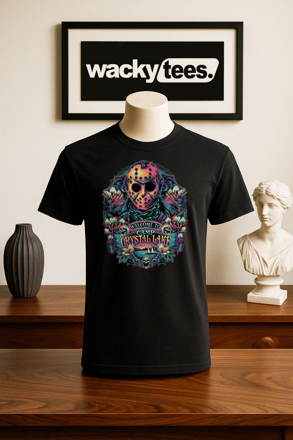 Welcome To Camp Crystal Lake Jason Voorhees Horror Terror Halloween Graphic Tee Shirt - Blackthorn 31
