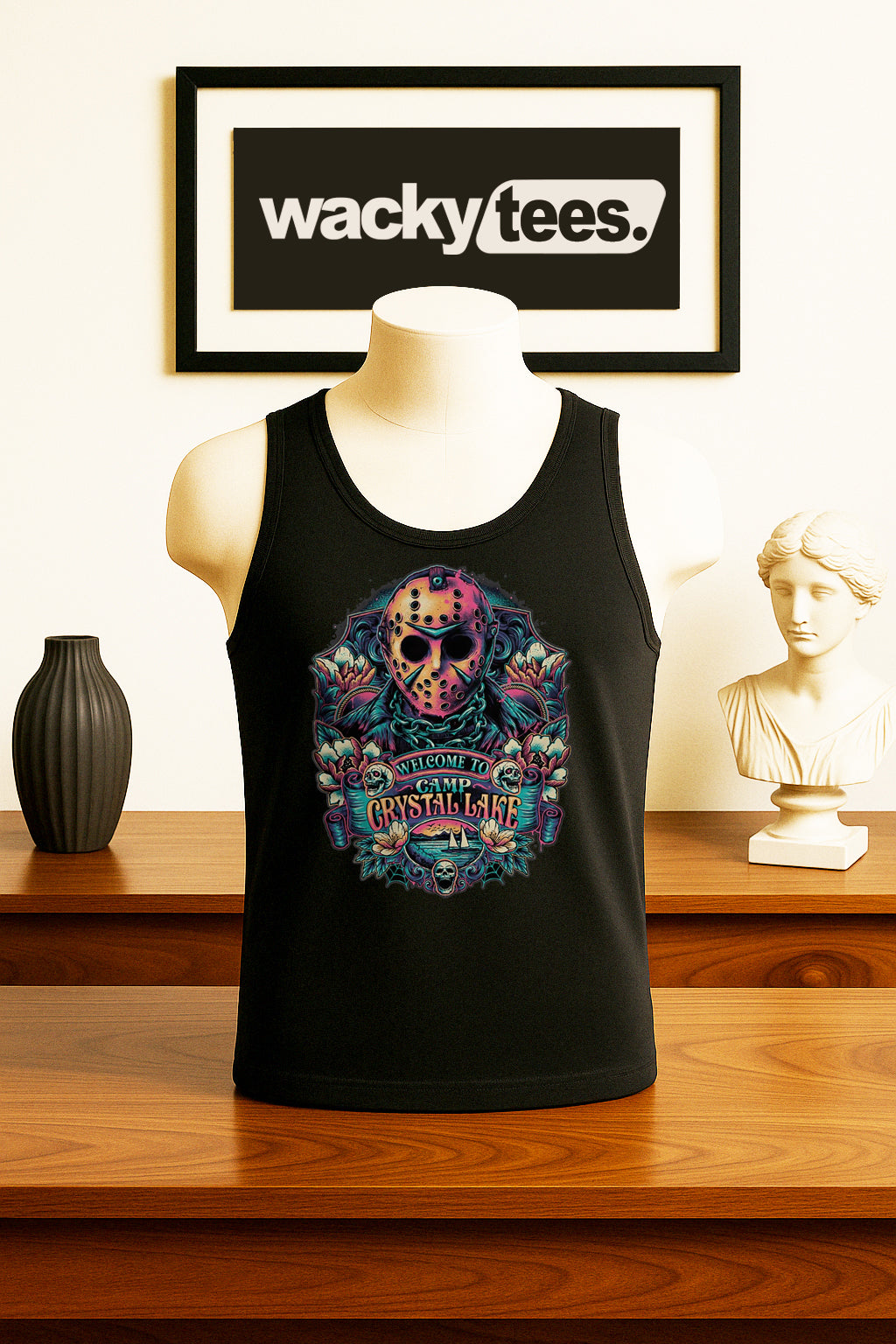 Welcome To Camp Crystal Lake Jason Voorhees Horror Terror Halloween Graphic Tee Shirt - Blackthorn 31