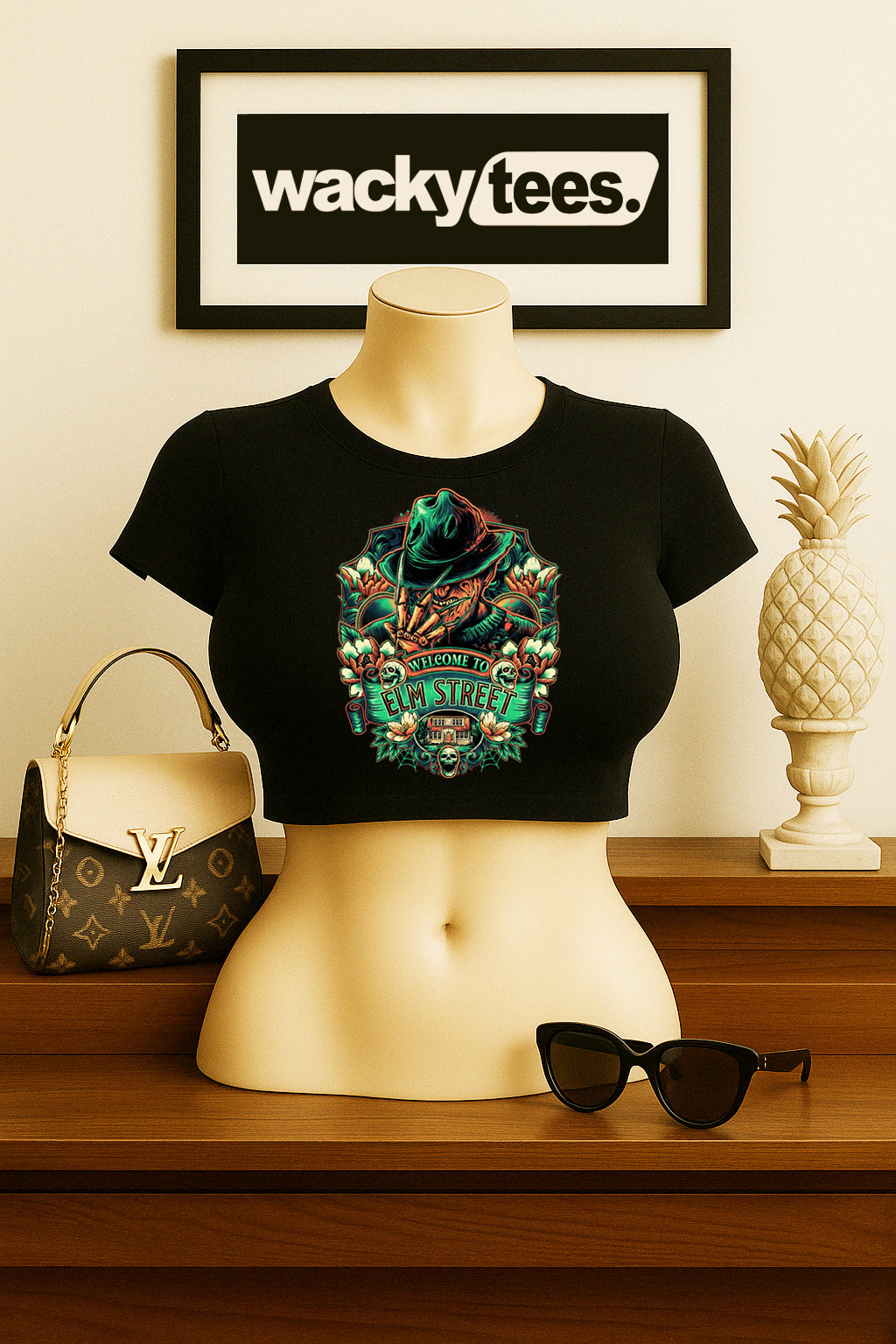 Welcome to Elm Street Freddy Krueger Horror Terror Halloween Graphic Tee Shirt - Blackthorn 31