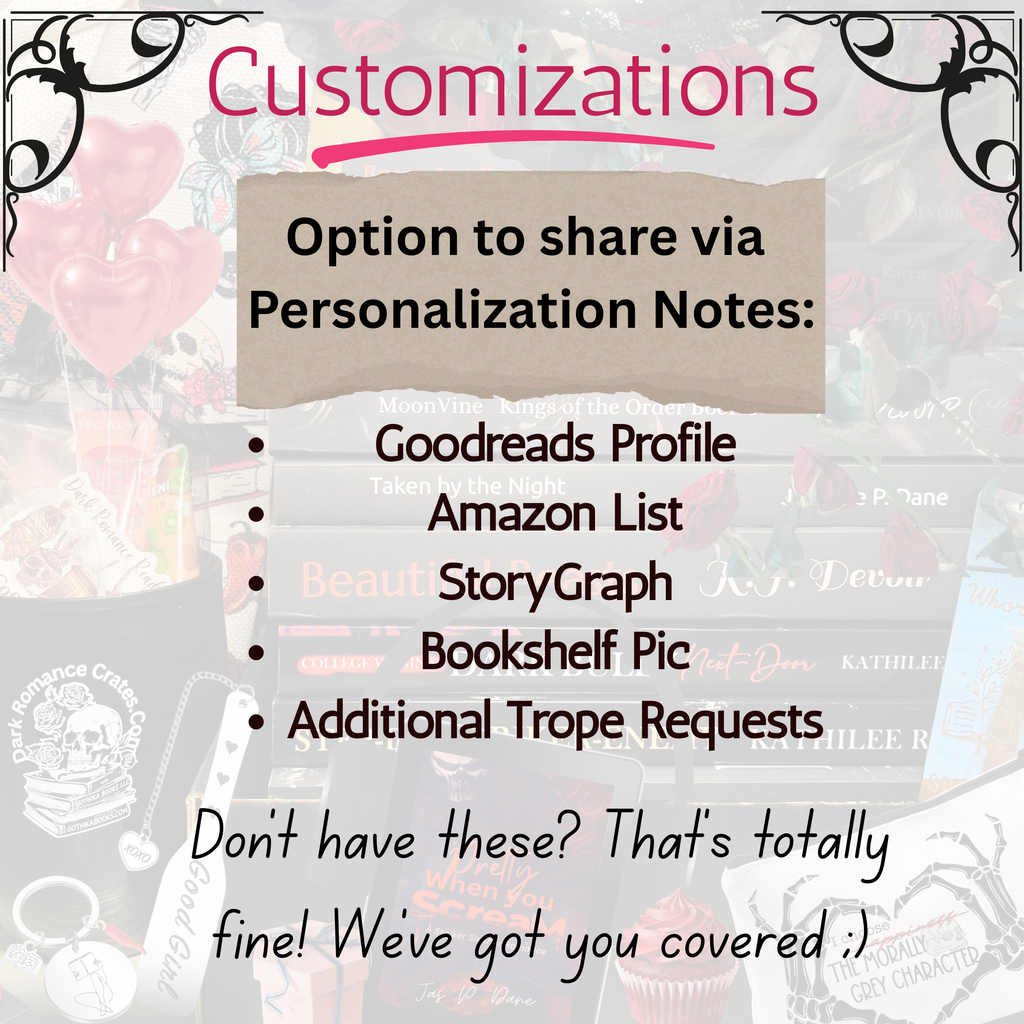 Dark Romance Book Club Kit / Dark Romance Book Party - Blackthorn 31