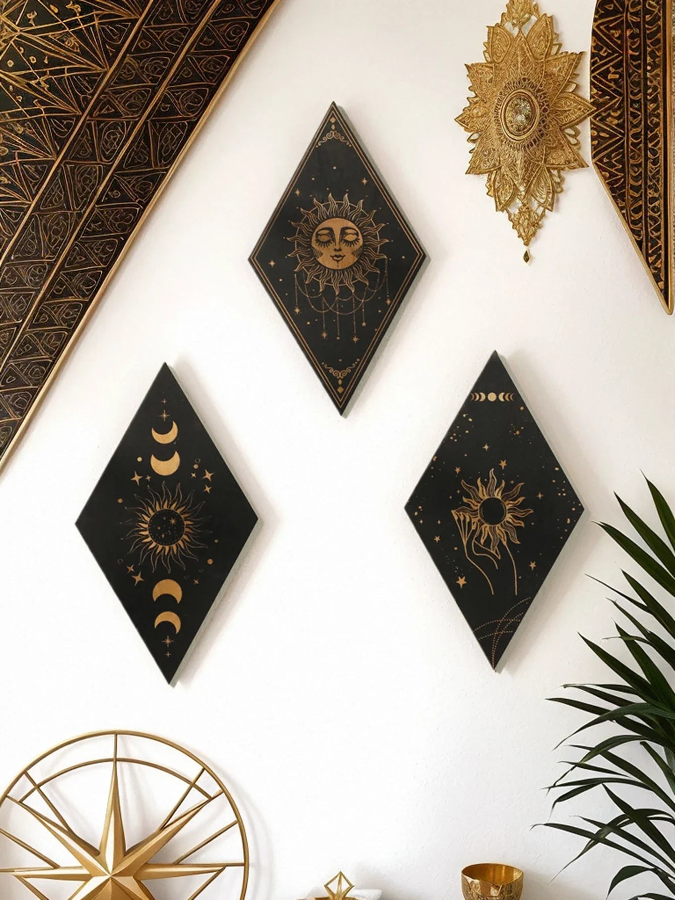 Wood Witchy Wall Plaques