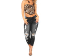 Women's Fashion Elastic Slim Fit Ripped Skinny Jeans - Blackthorn 31