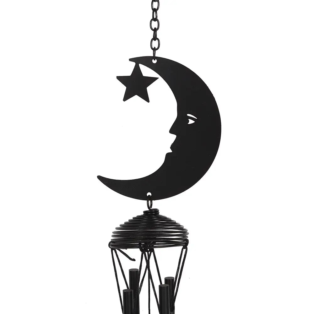 Black Crescent Moon Windchime - Blackthorn 31