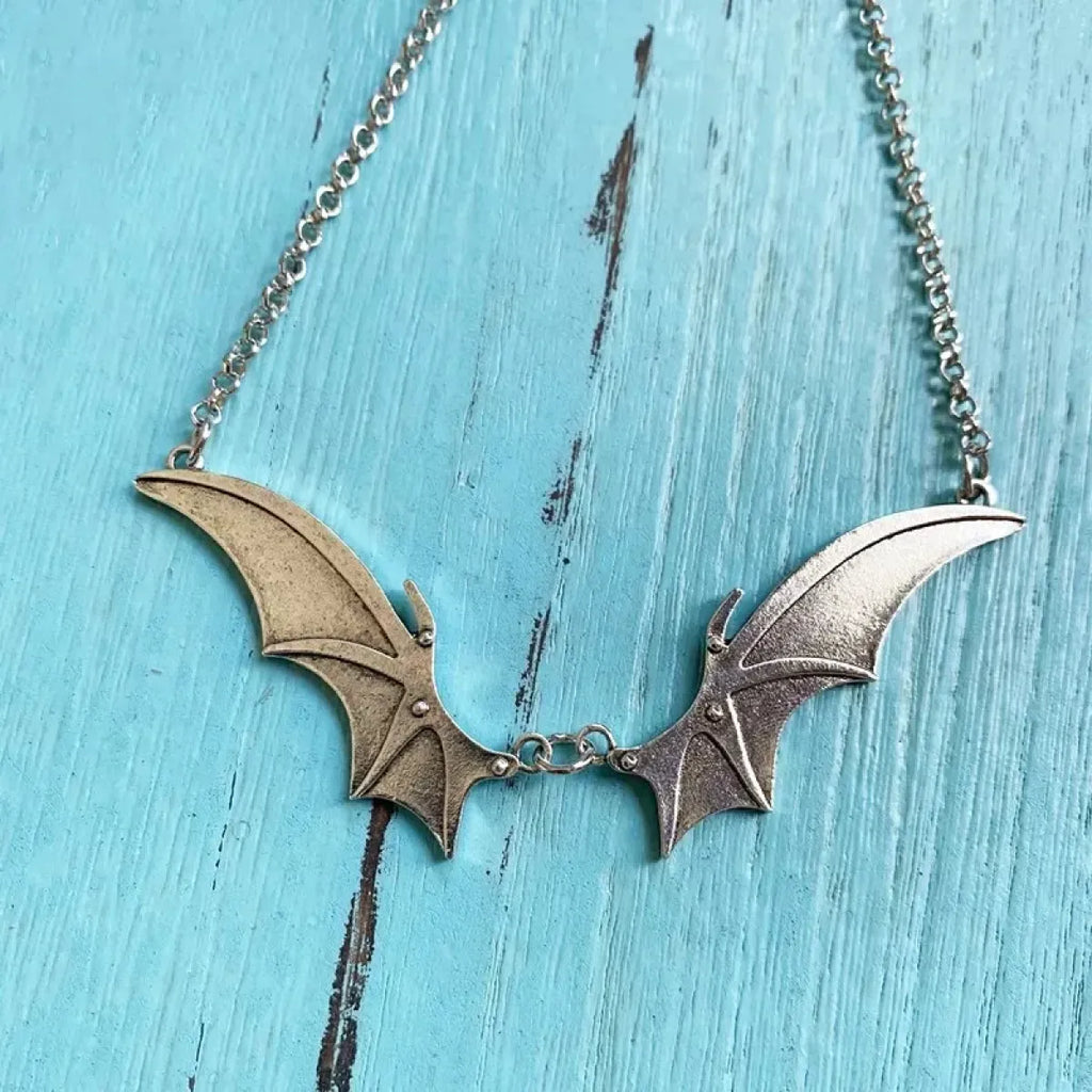 Gothic Vampire Bat Wing Choker Necklace - Blackthorn 31