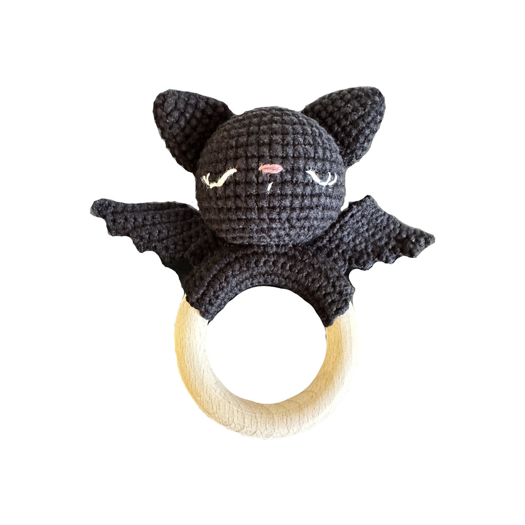 Bat Crochet Rattle Teether - Blackthorn 31