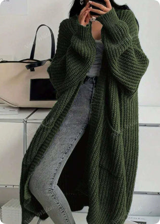 Idle Style Loose Thick Knitted Coat For Women - Blackthorn 31