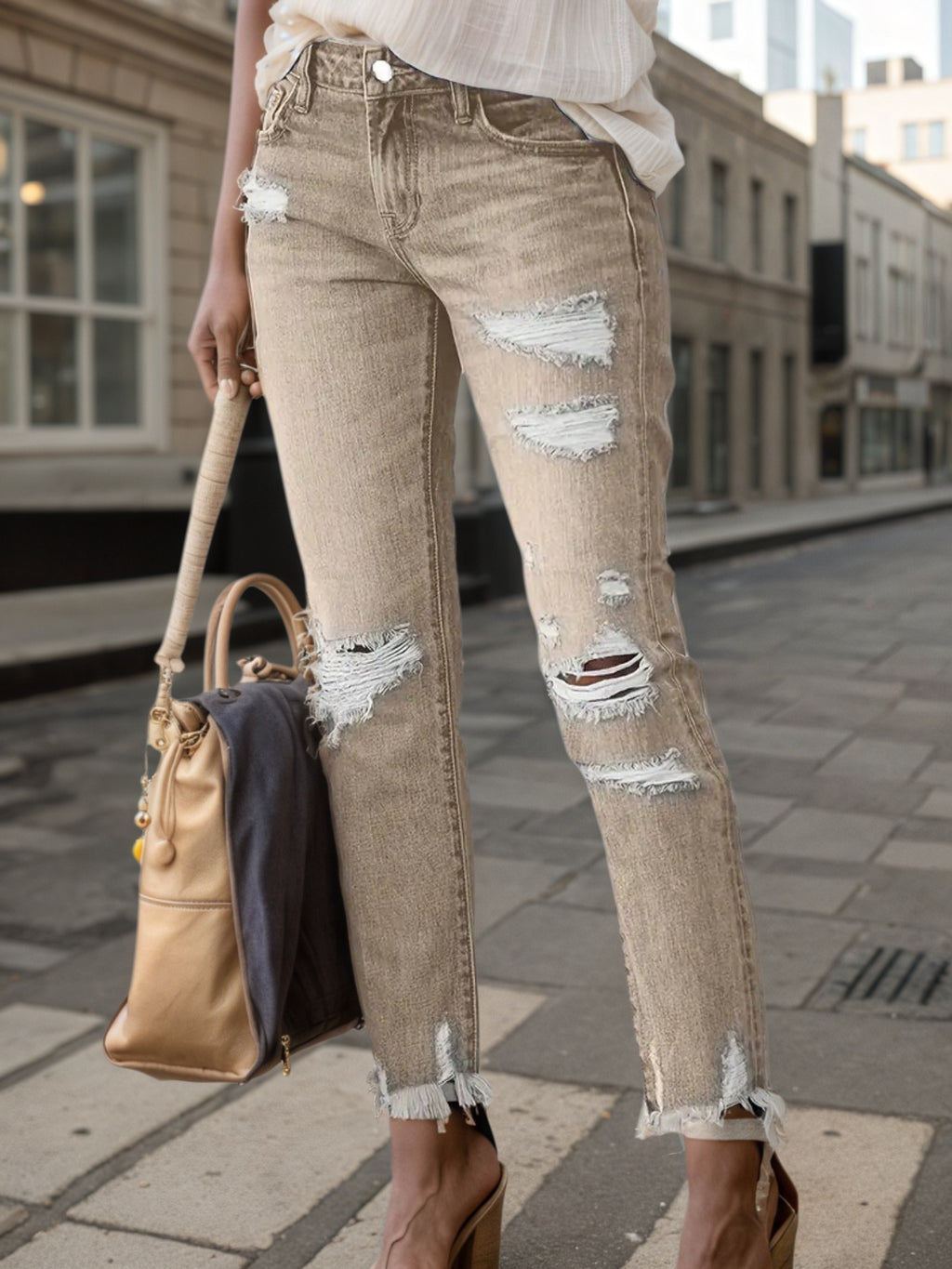New Women's Fashion Ripped jeans - Blackthorn 31