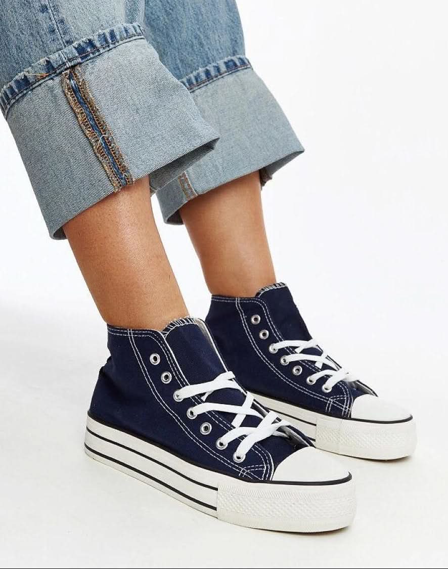 Solea Navy high-top sneakers - Blackthorn 31