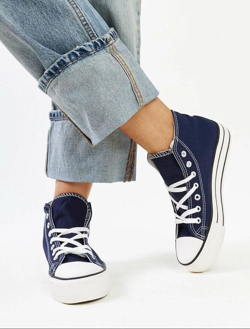 Solea Navy high-top sneakers - Blackthorn 31