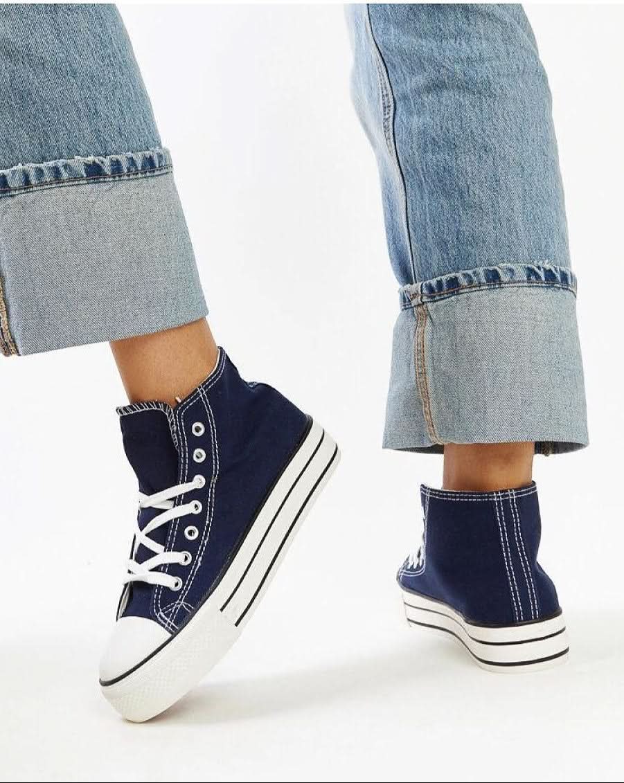 Solea Navy high-top sneakers - Blackthorn 31