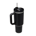40 Oz Tumbler With Handle Straw Insulated, Stainless Steel Spill Proof Vacuum Coffee Cup Tumbler With Lid Tapered Mug Gifts For Valentine Lover Suitable For Car Gym Office Travel - Blackthorn 31