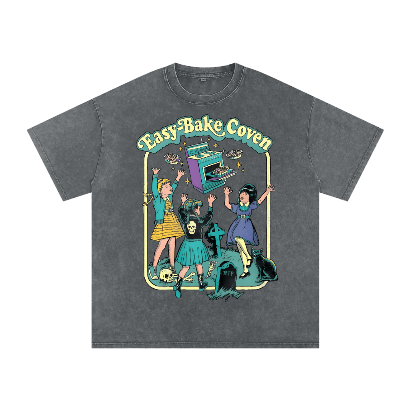 Easy Bake Coven Acid Washed Oversized Tee