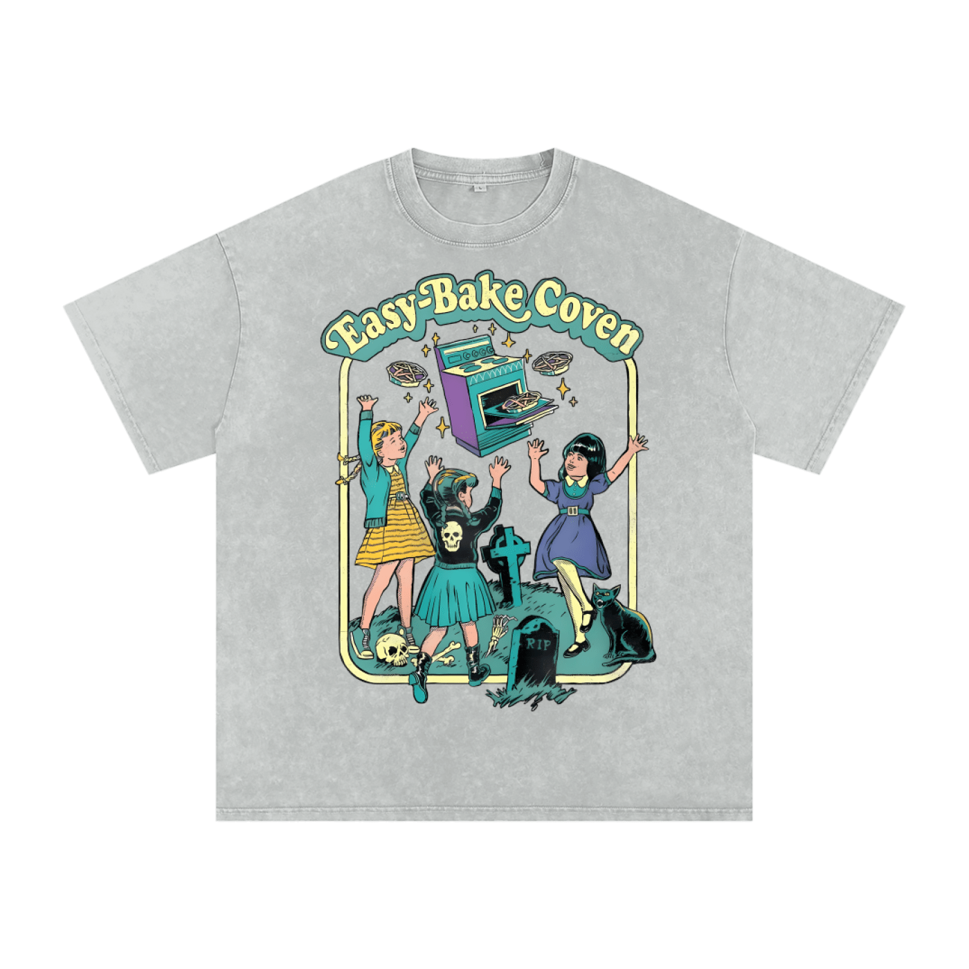 Easy Bake Coven Acid Washed Oversized Tee