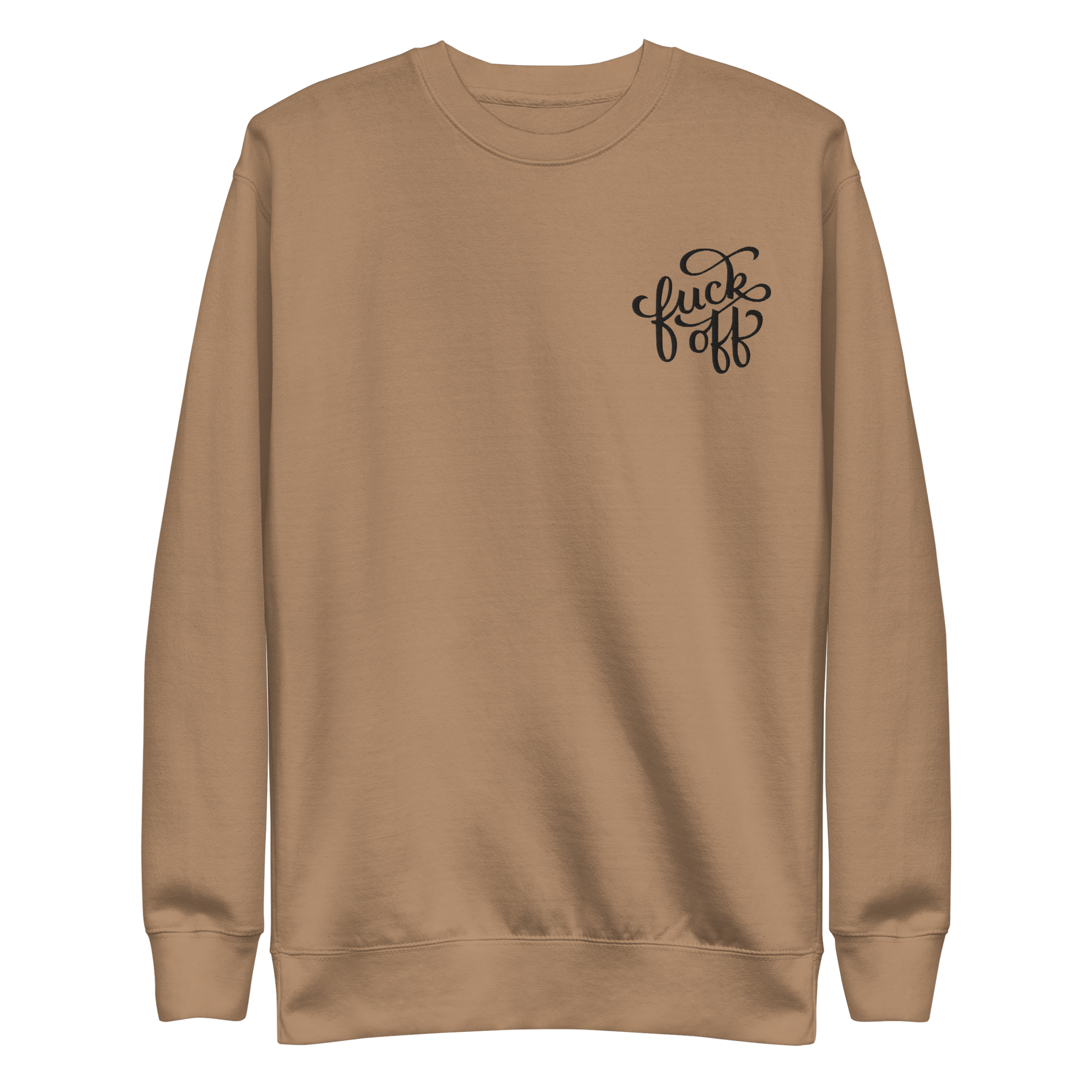 Fuck Off Embroidered Unisex Sweatshirt