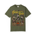 Girls Will Be Witches comfy tee by Goth Cloth Co., featuring a casual fit with witch-themed graphic design.