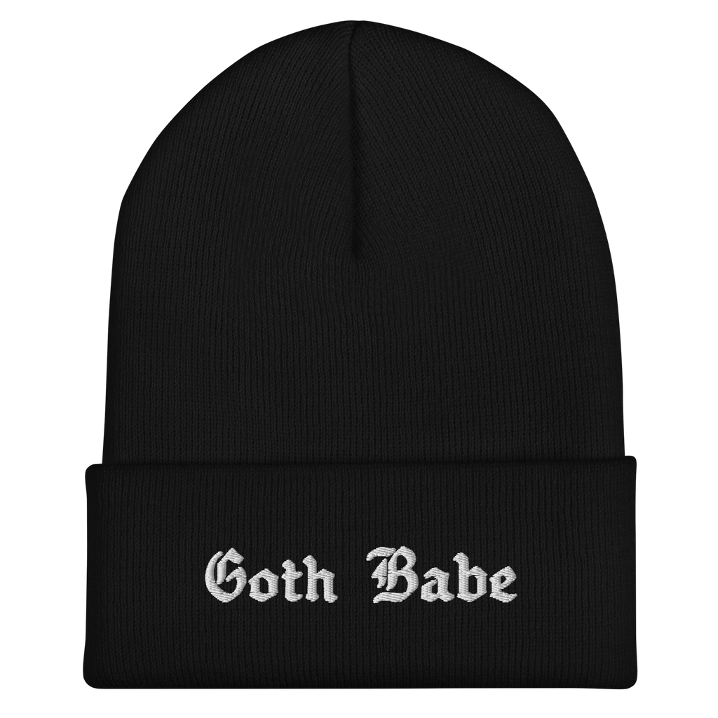 Goth Babe Cuffed Beanie - Blackthorn 31