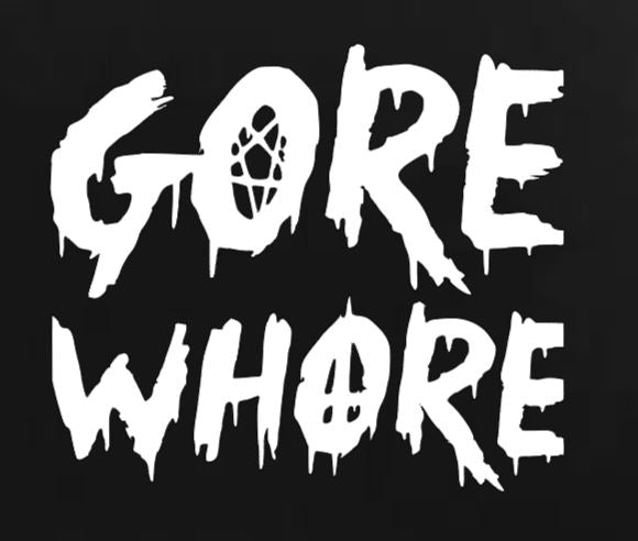 White vinyl decal sticker featuring Halloween horror and metaphysical design by witchcraftedinmi