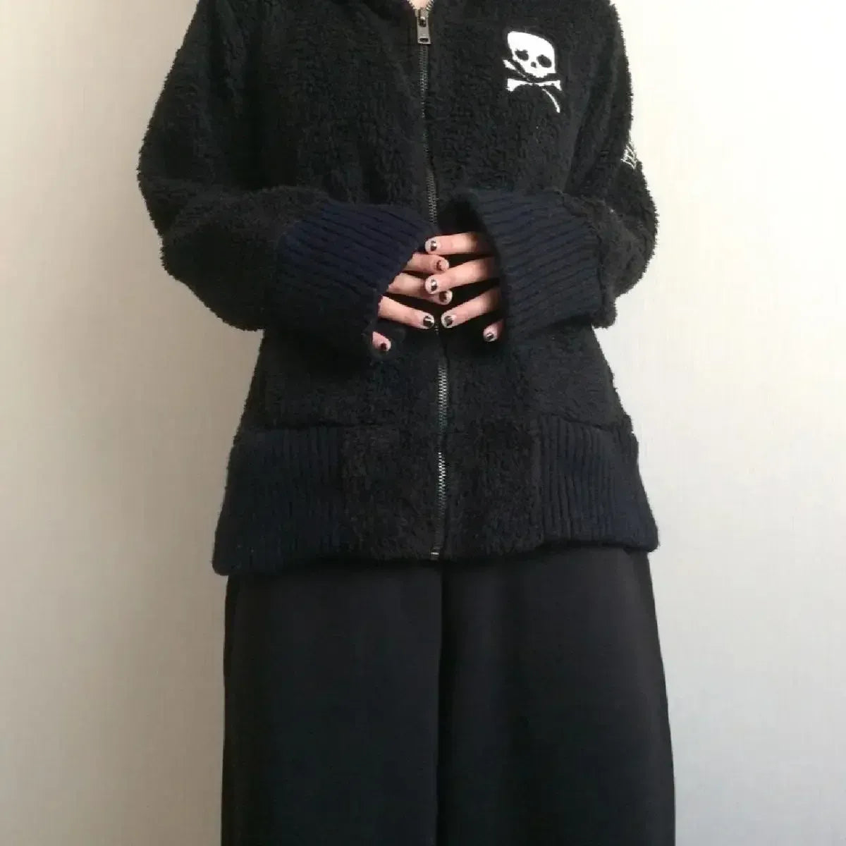 Harajuku Grunge Skull Zip Hoodie - Blackthorn 31