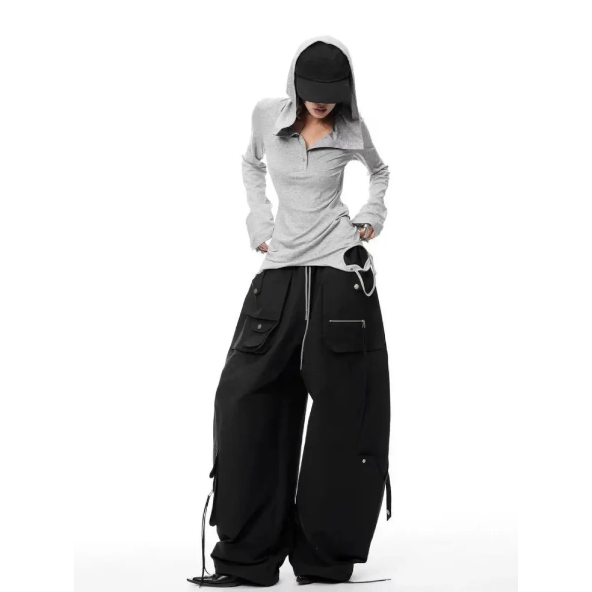 Harajuku Punk Style Hooded Shirt - Blackthorn 31