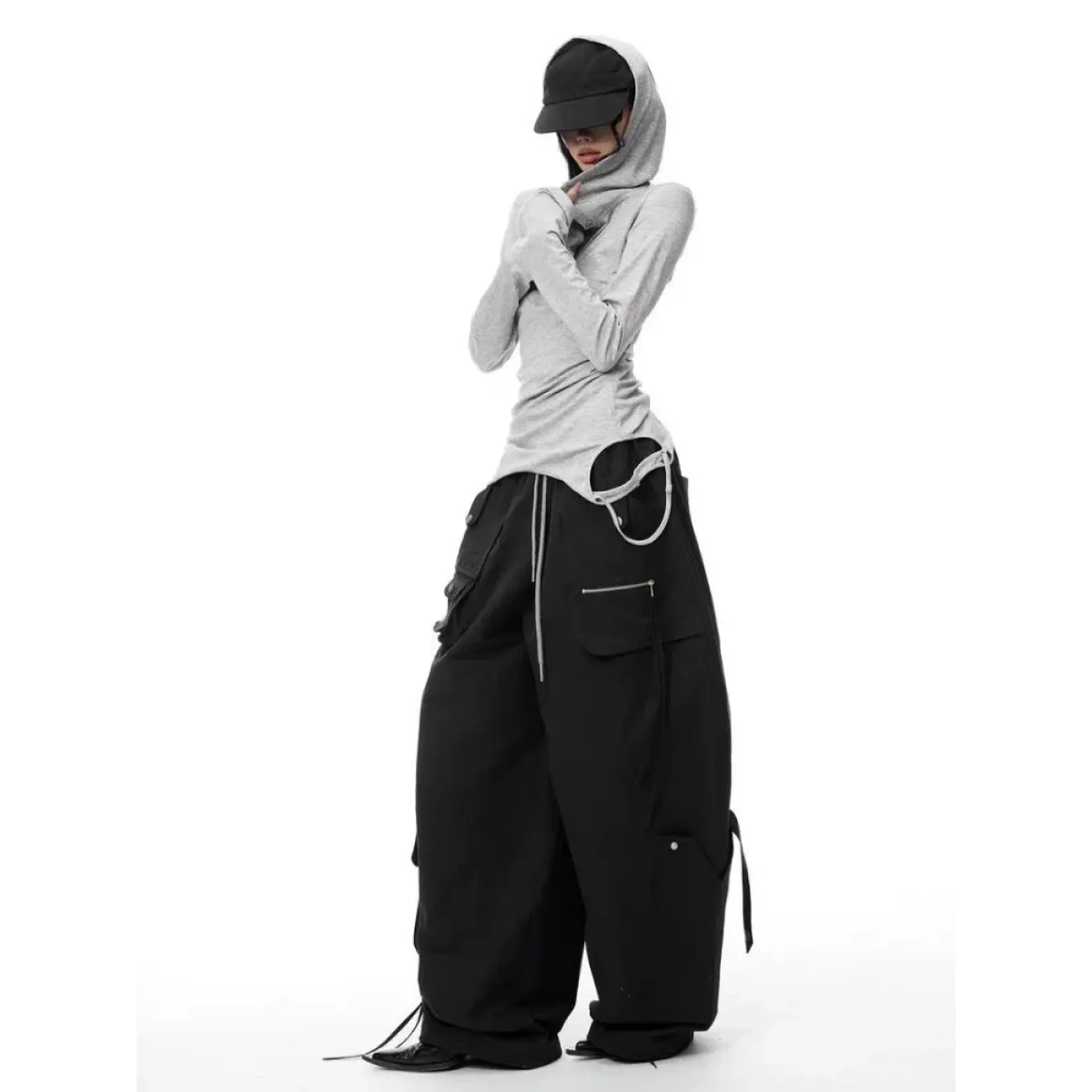 Harajuku Punk Style Hooded Shirt - Blackthorn 31