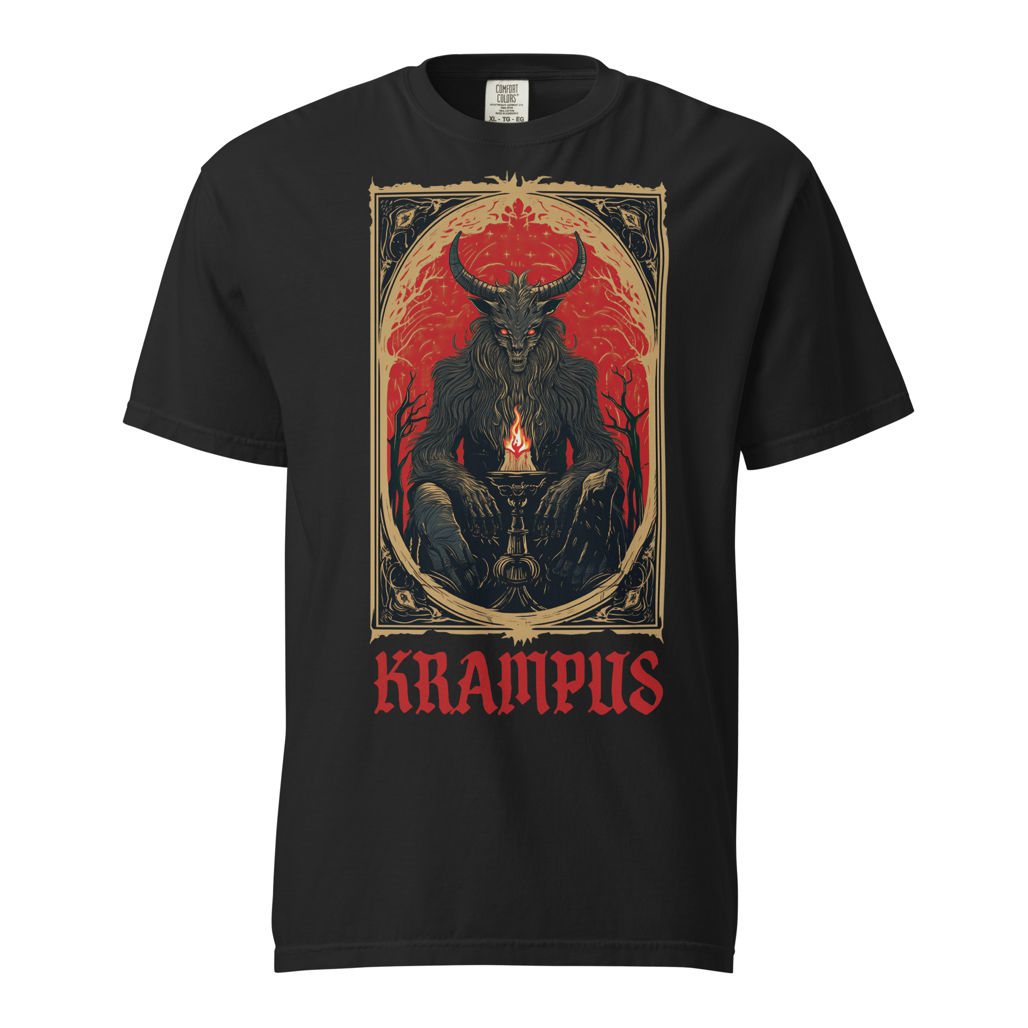 Krampus Tarot Unisex Comfy Tee - Blackthorn 31