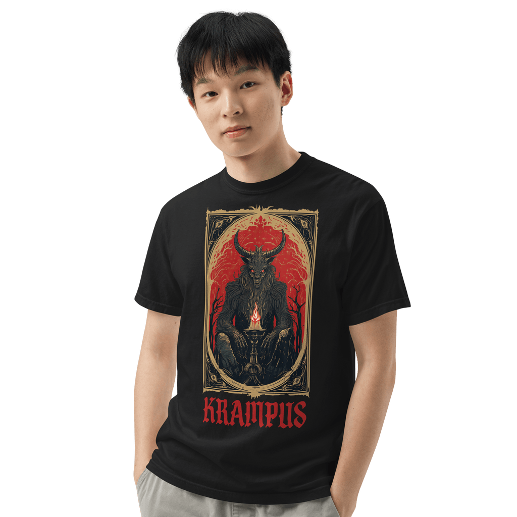 Krampus Tarot Unisex Comfy Tee - Blackthorn 31