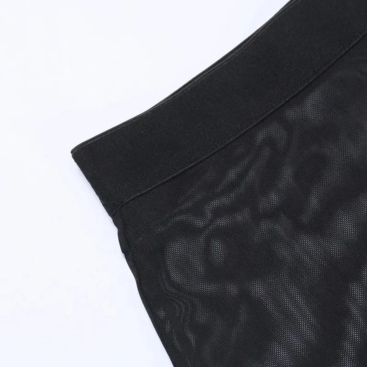 Punk Gothic Eyelet Mesh Skirt - Blackthorn 31