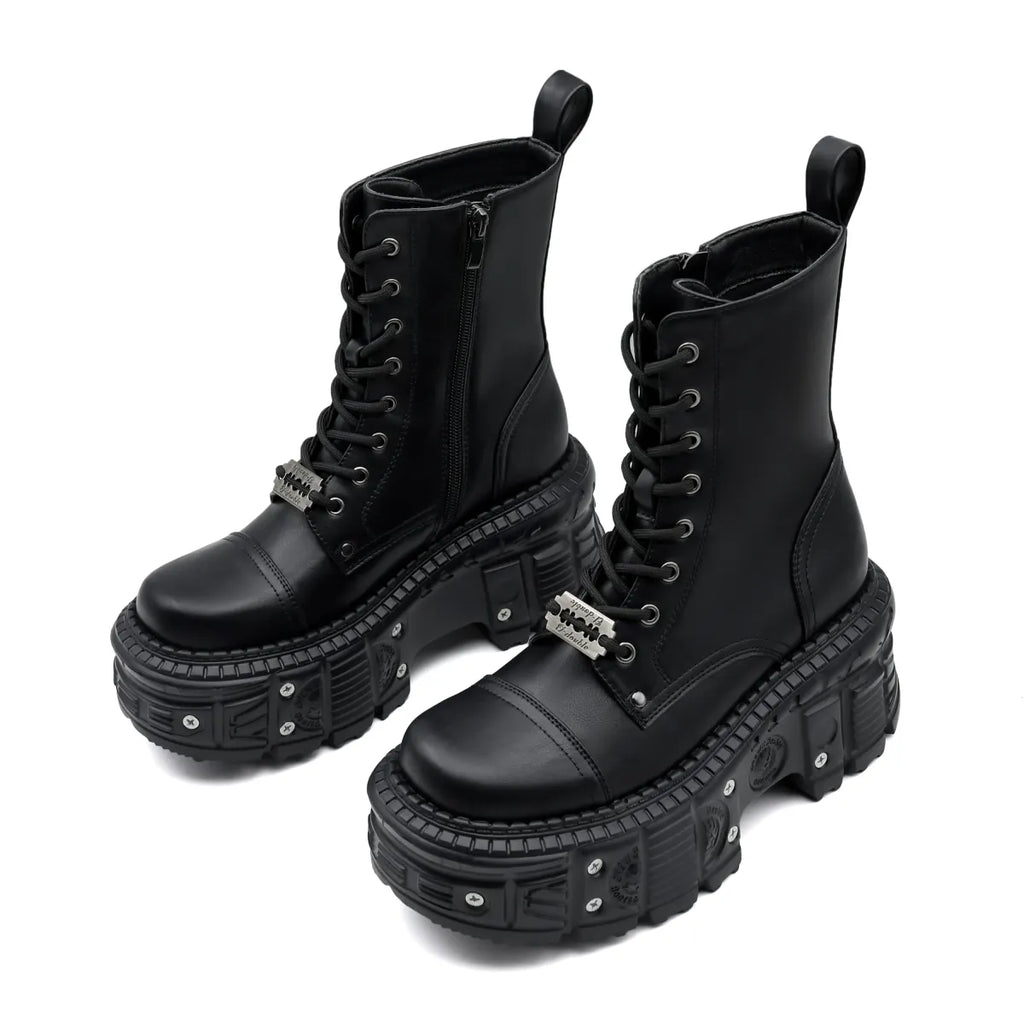 Women's Punk Platform Ankle Boots - Blackthorn 31