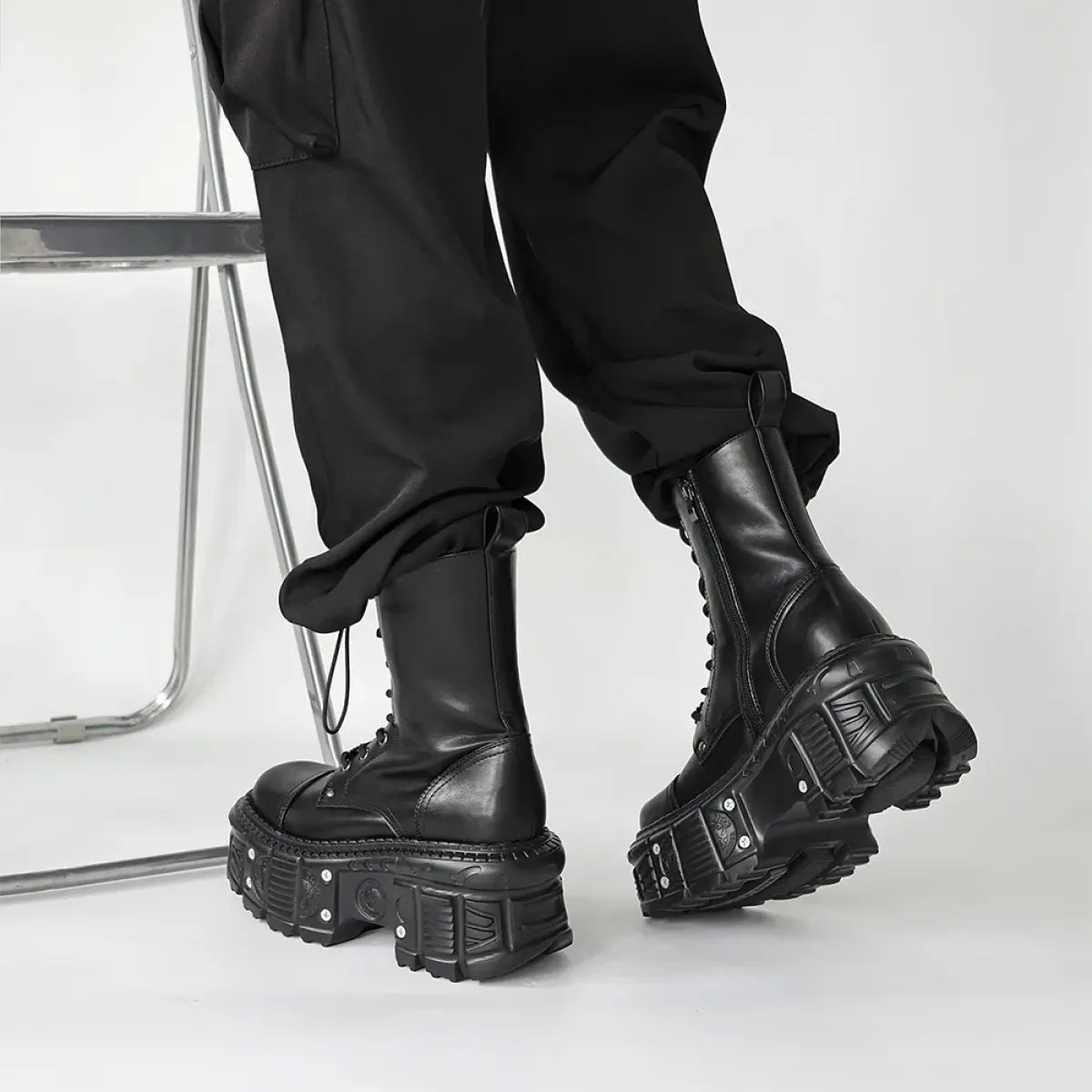 Women's Punk Platform Ankle Boots - Blackthorn 31