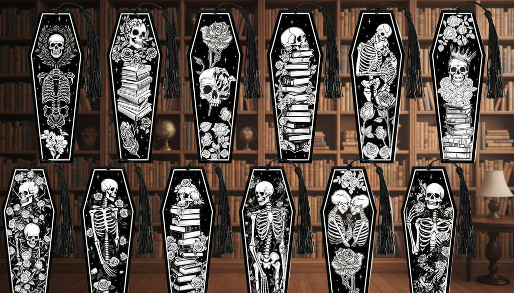 Dark Romance Bookmarks: Skulls (see bulk rate)