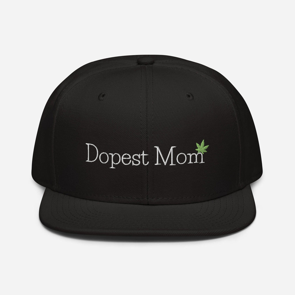 Dopest Mom Cannabis Snapback Hat - Blackthorn 31
