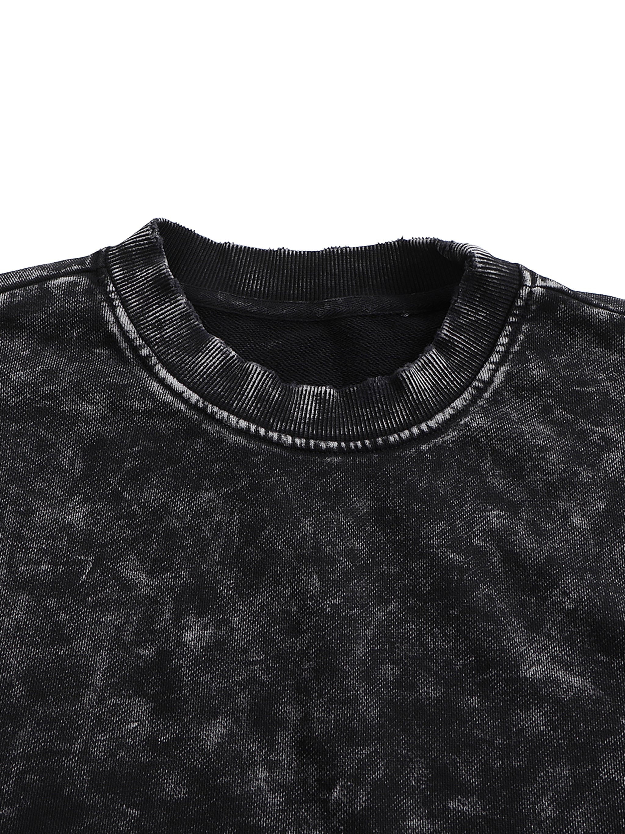 Goth Cloth Co. Spooky Island Amusement Park sweatshirt with eerie spooky-themed design, black fabric, and casual fit.