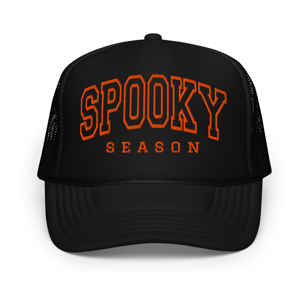 Spooky Season Embroidered Foam Trucker Hat - Blackthorn 31