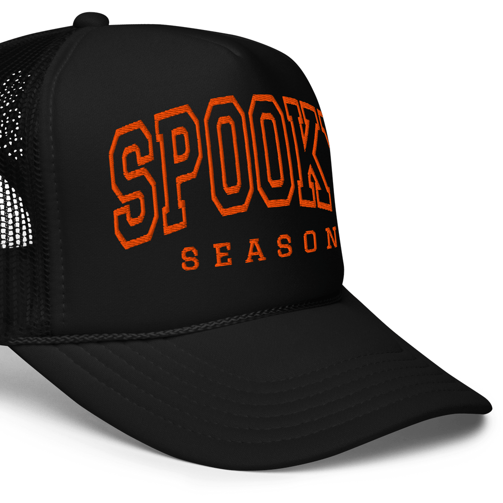 Spooky Season Embroidered Foam Trucker Hat - Blackthorn 31