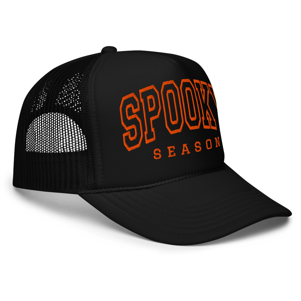 Spooky Season Embroidered Foam Trucker Hat - Blackthorn 31