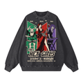 The Hex Girls Vintage Acid Wash Oversize Sweatshirt - Blackthorn 31