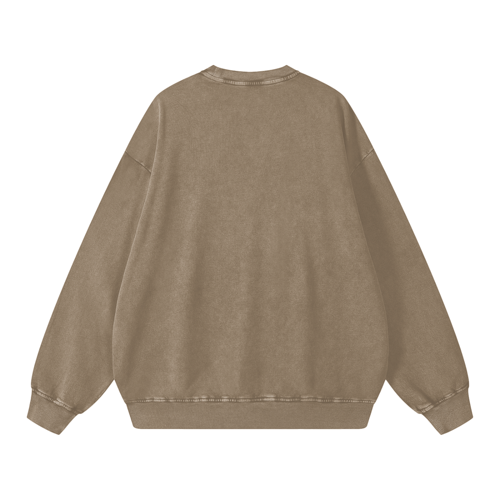 The Hex Girls Vintage Acid Wash Oversize Sweatshirt - Blackthorn 31
