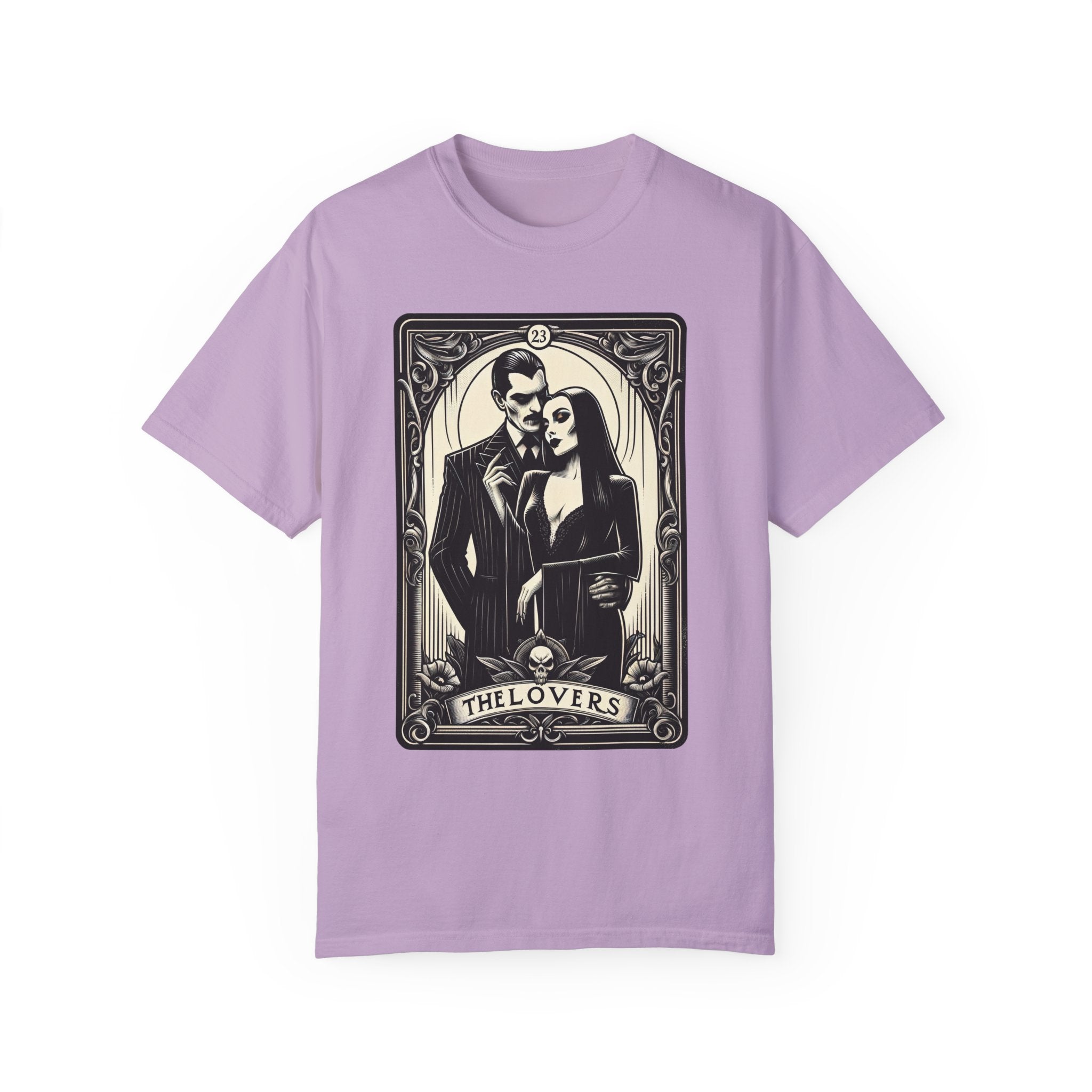 The Lovers Morticia & Gomez Tarot Card Comfy Tee