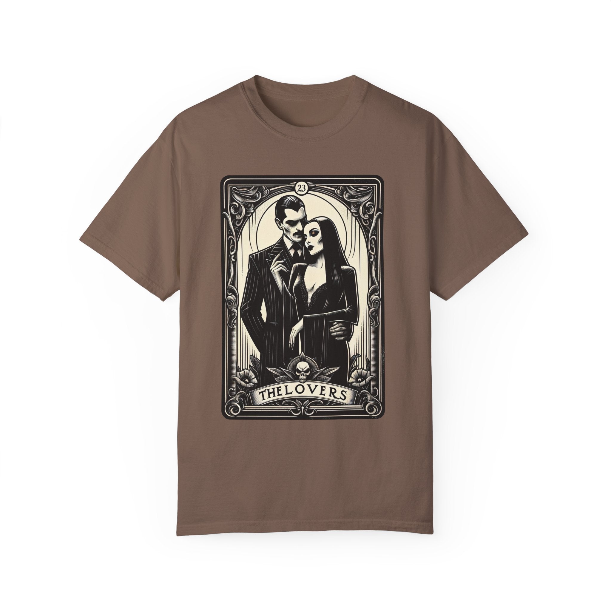 The Lovers Morticia & Gomez Tarot Card Comfy Tee